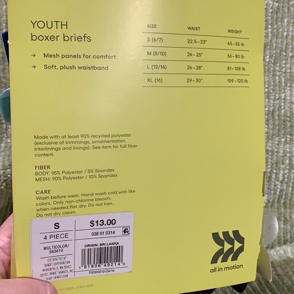 Boys Boxer Briefs 4-Pack All in Motion - Picture 4 of 6